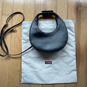 Staud Mini Moon Bag Black